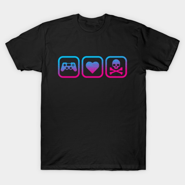 Life Death Videogames T-Shirt by mannypdesign